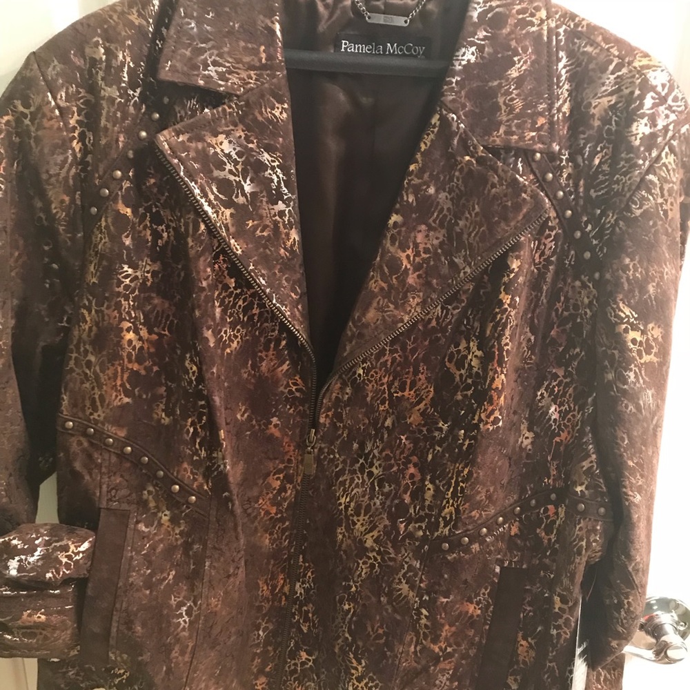Women’s Metallic Suede Jacket